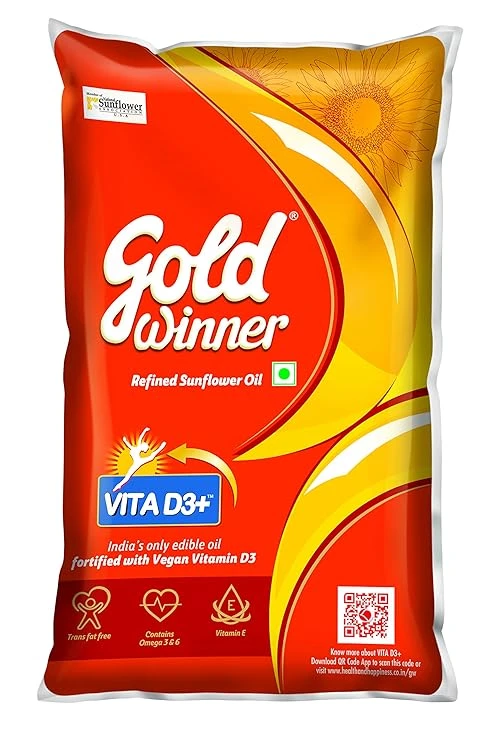 Gold Winner Refined Sunflower Oil, 1L